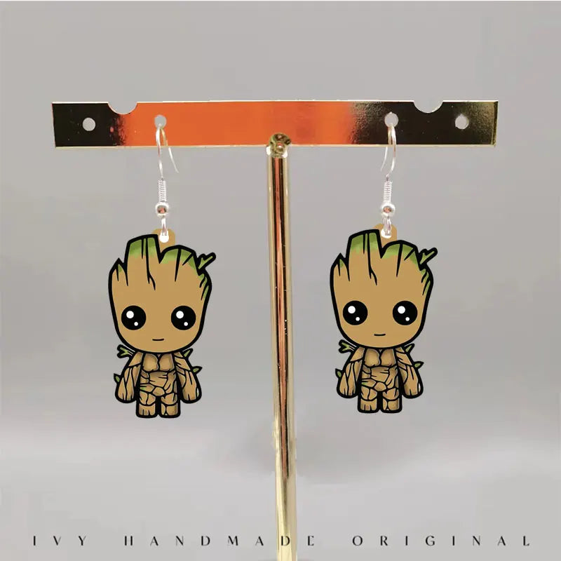 Boucles d'Oreilles Guardians of the Galaxy Baby Groot - Debout