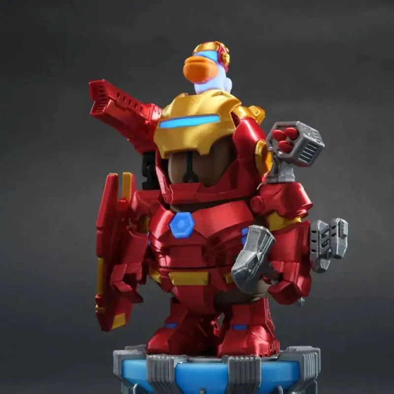 Figurine Capybara Iron Man - Armure Rouge et Or