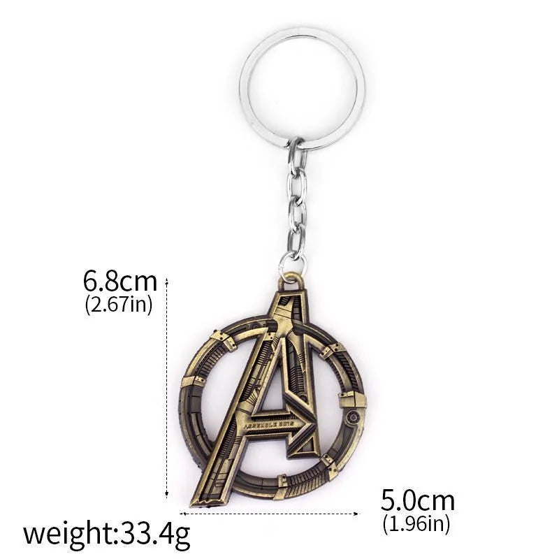 Porte-clés Avengers Logo A - Métal Doré