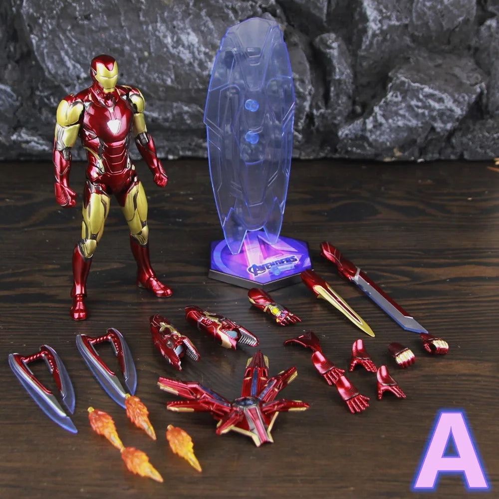 Figurine ZD Toys Iron Man MK85 2.0 LED - Set Complet Variante A3