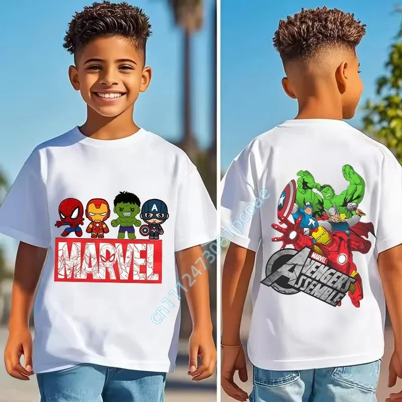 T-Shirt Enfant Avengers Assemble - Logo Groupe Dos