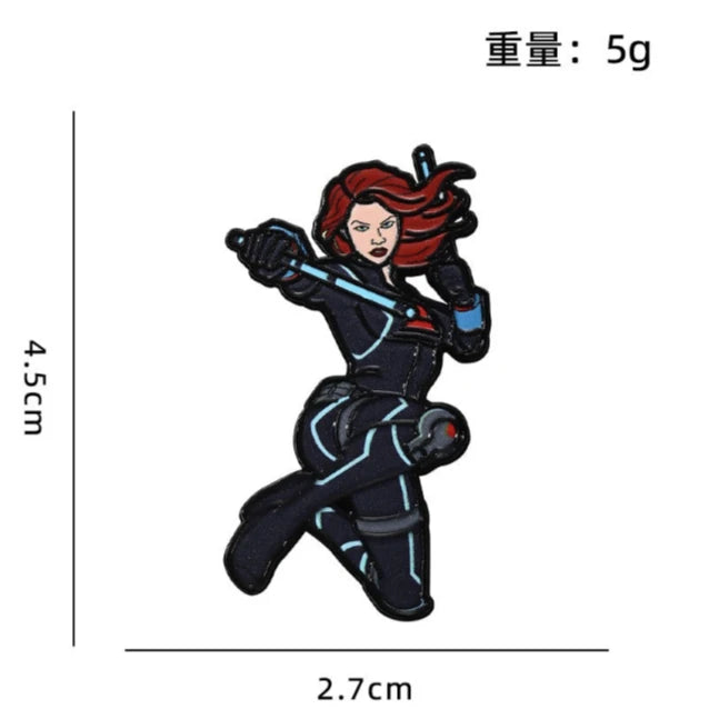 Badge Émail Avengers - Black Widow