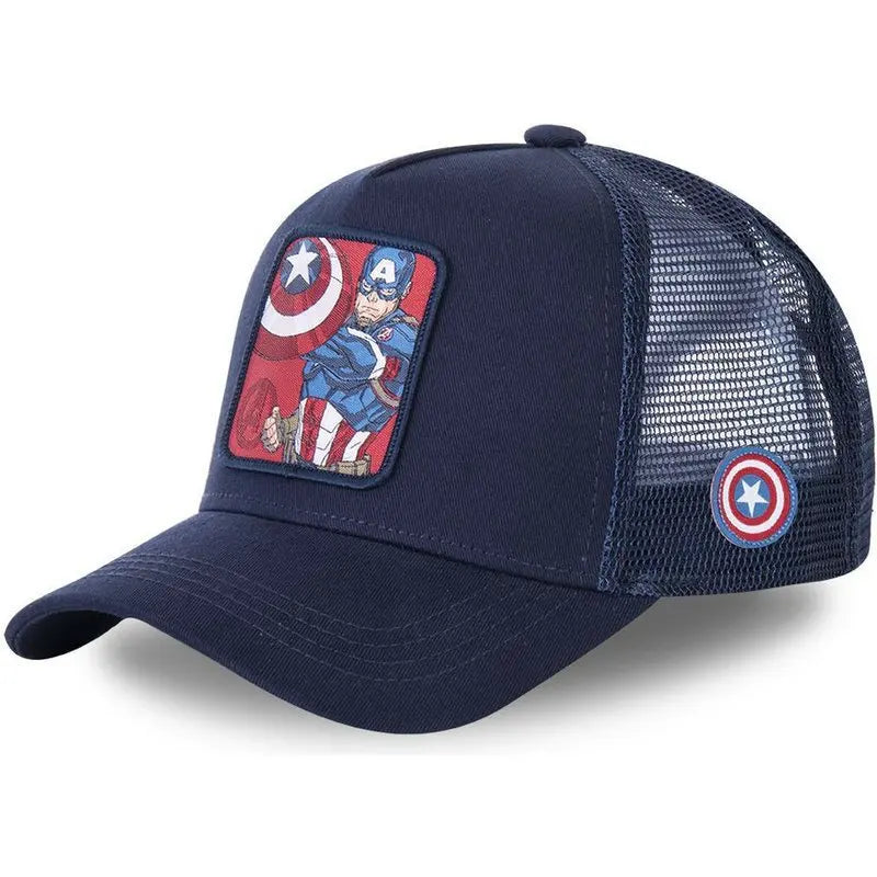 Casquette Captain America - Bleu Marine et Rouge