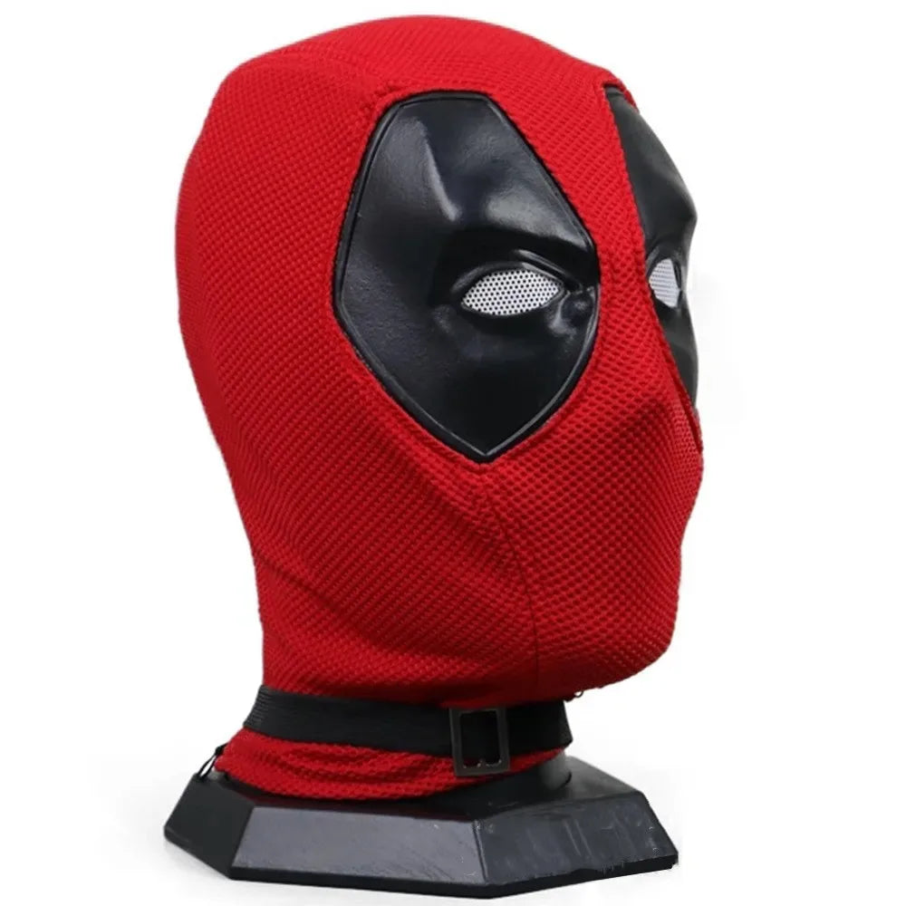 Masque Cagoule Deadpool - Cosplay Intégral Tissu Rouge Noir