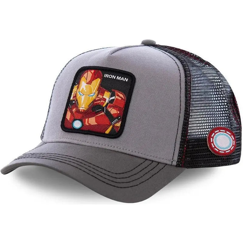 Casquette Iron Man - Grise et Noire