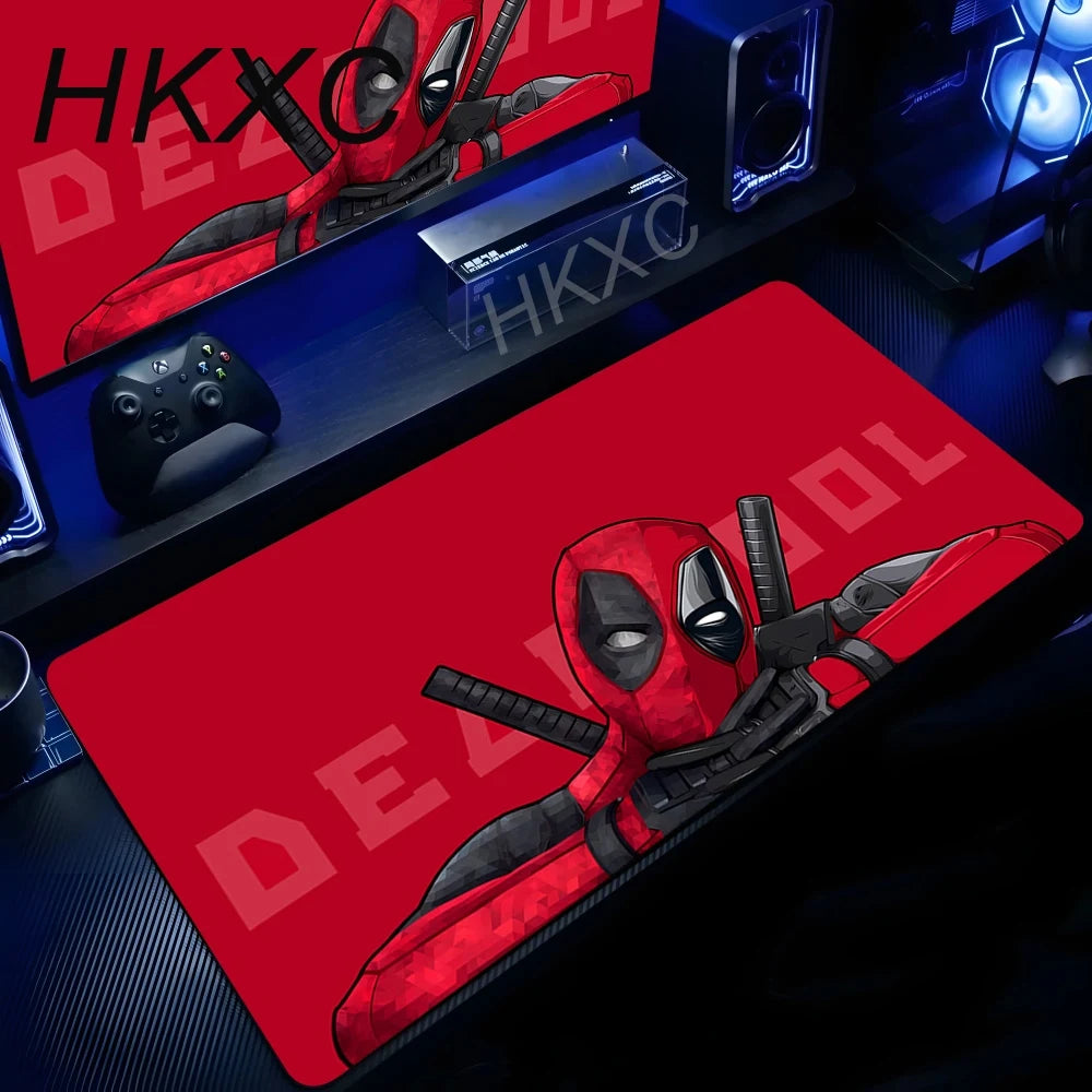 Tapis de Souris Marvel Deadpool - Logo Texte Fond Rouge