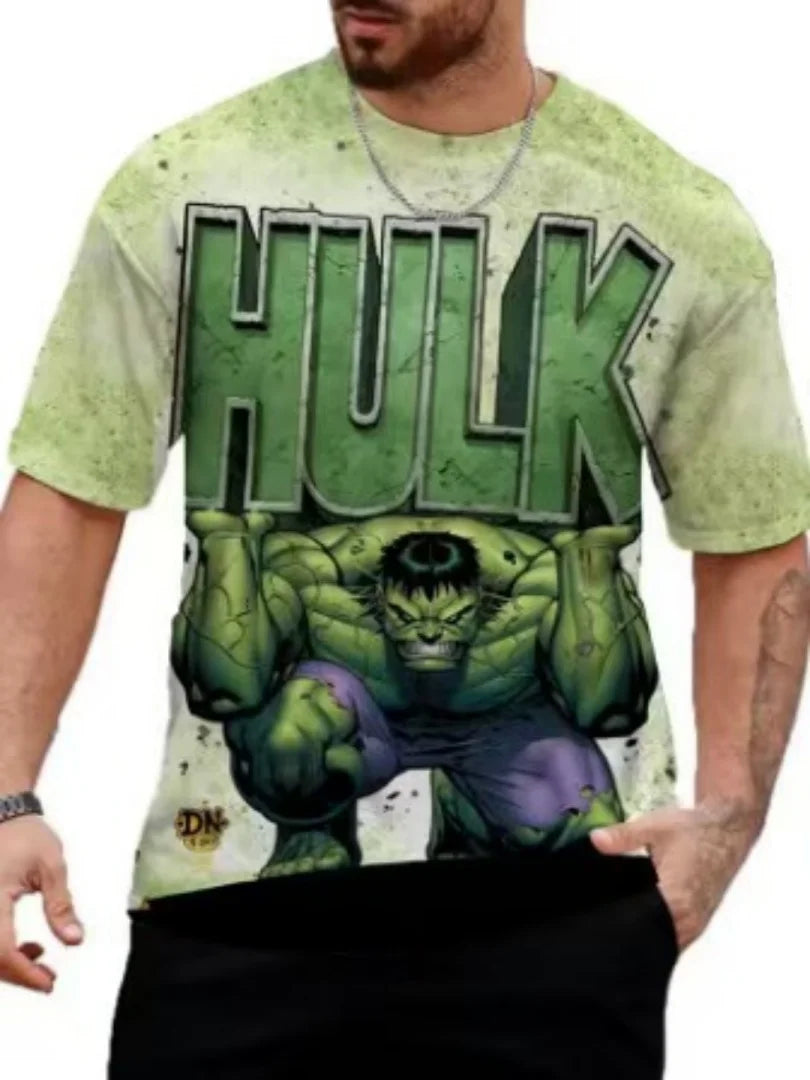 T-shirt Homme 3D Hulk - Logo HULK Géant Comic