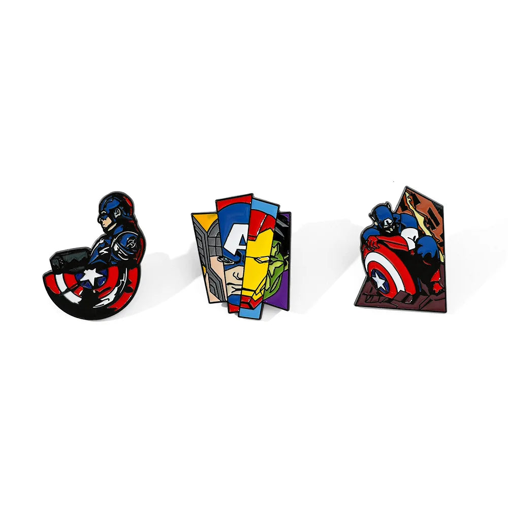 Badge Avengers Captain America - Pin's Scène Combat