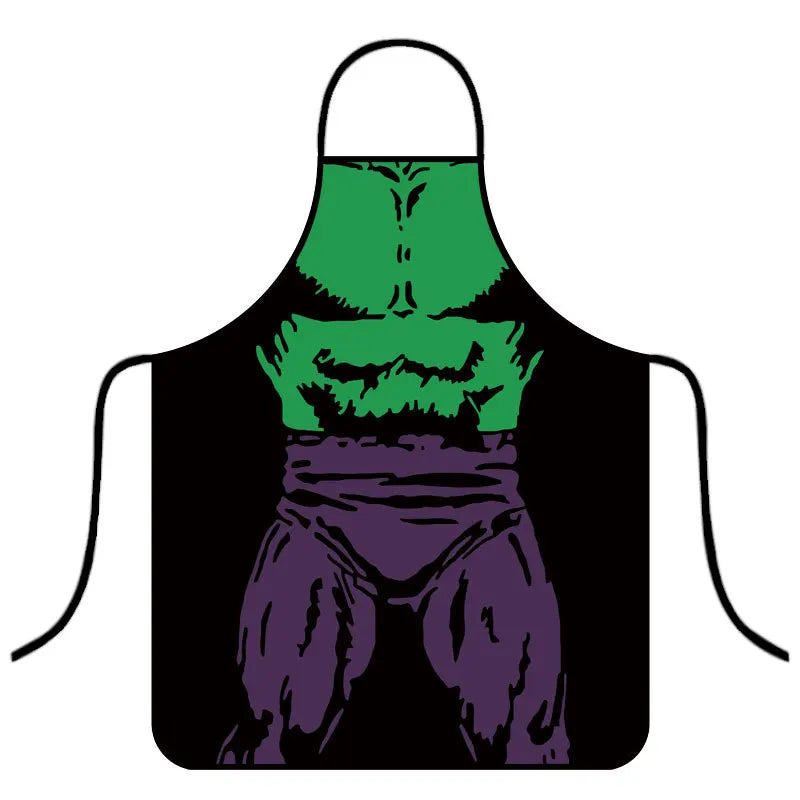 Tablier Avengers Hulk - Torse Musclé Vert Violet