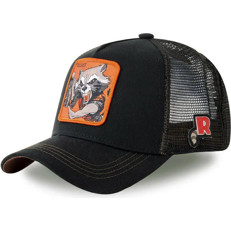 Casquette Rocket Raccoon - Noire et Orange