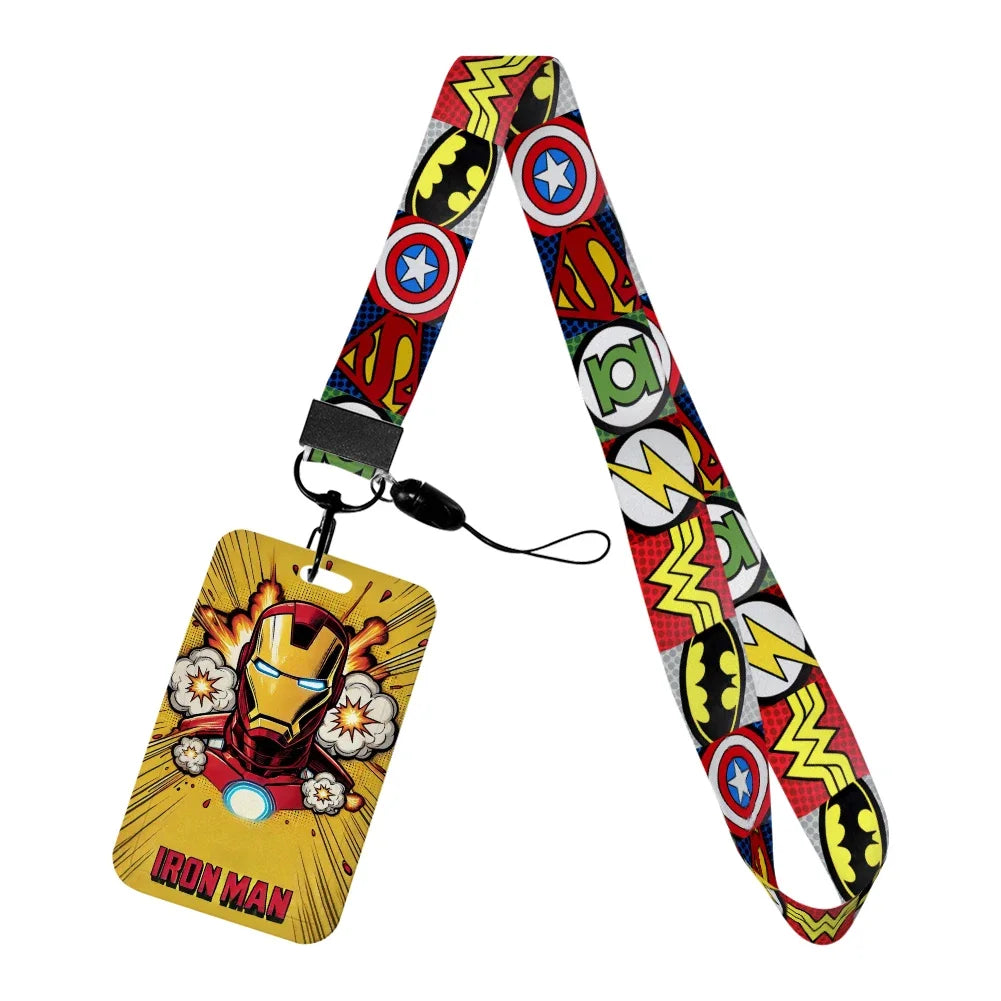 Porte-Badge Iron Man - Lanyard Super-héros