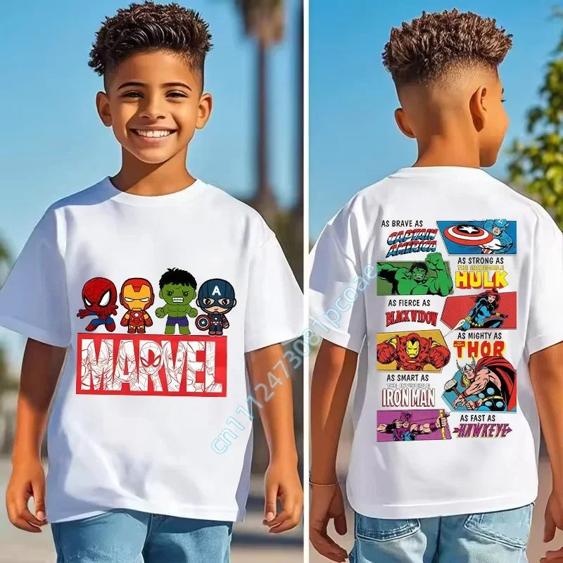 T-Shirt Enfant Marvel - As Brave As Captain America Attributs Héros