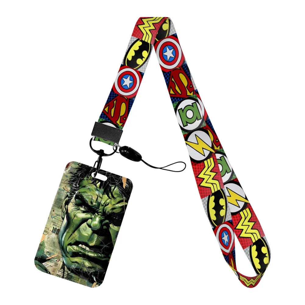 Porte-Badge Hulk - Fond Journal Texturé