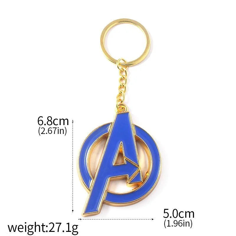 Porte-clés Avengers Logo A - Émail Bleu