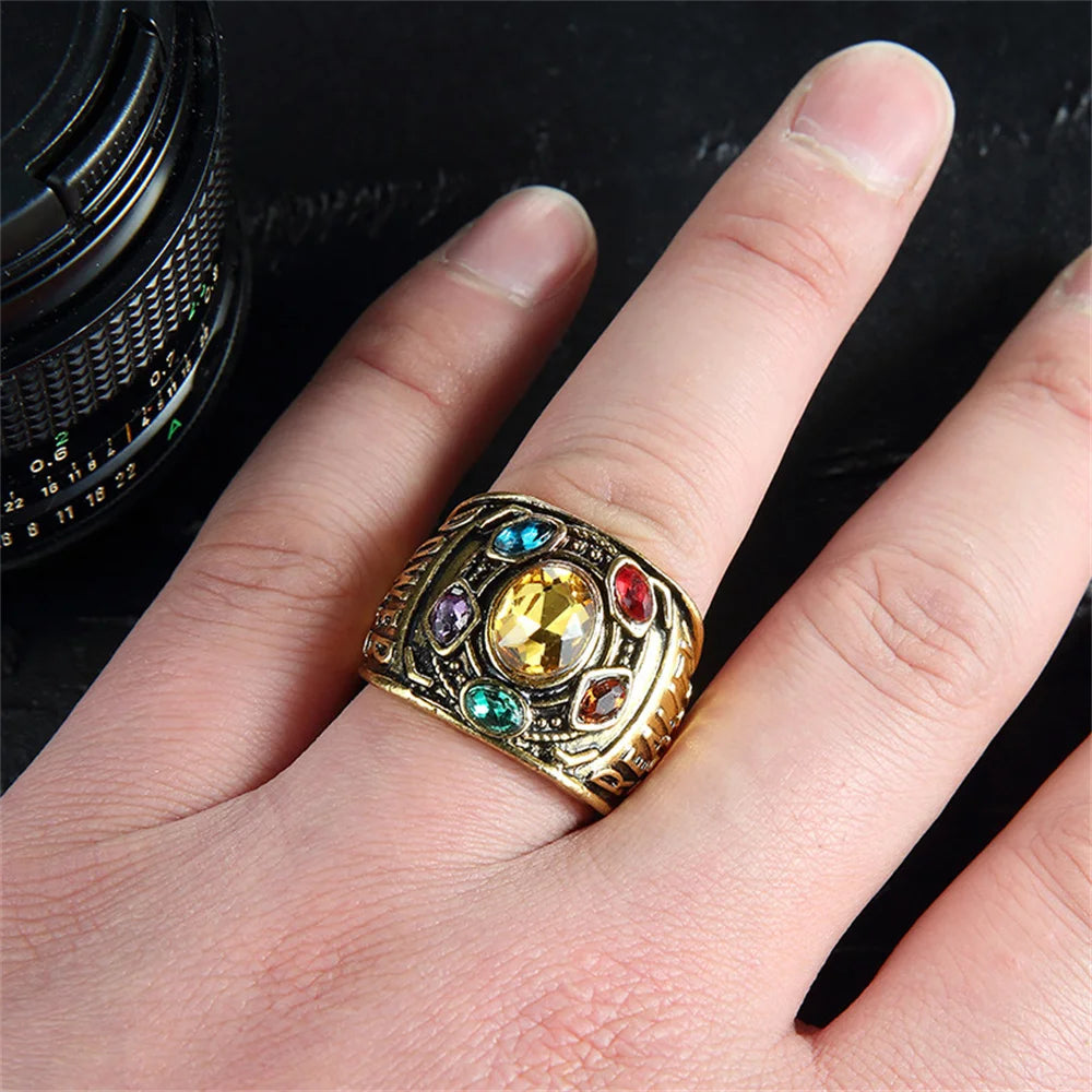 Bague Gant de l'Infini Thanos - Pierres d'Infinité Doré