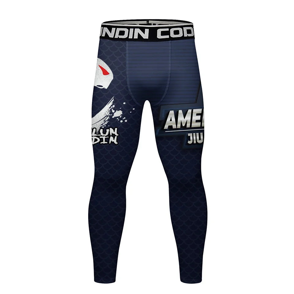 Pantalon Jiu-Jitsu Captain America - Legging Bouclier et Aigle