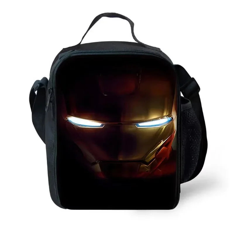 Sac Repas Avengers Iron Man - Casque Gros Plan Sombre