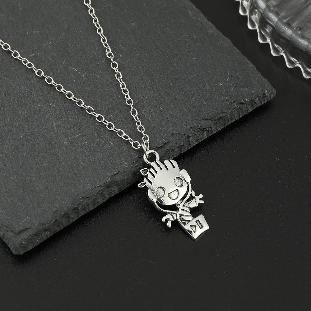 Collier Pendentif Baby Groot Argenté - Guardians of the Galaxy