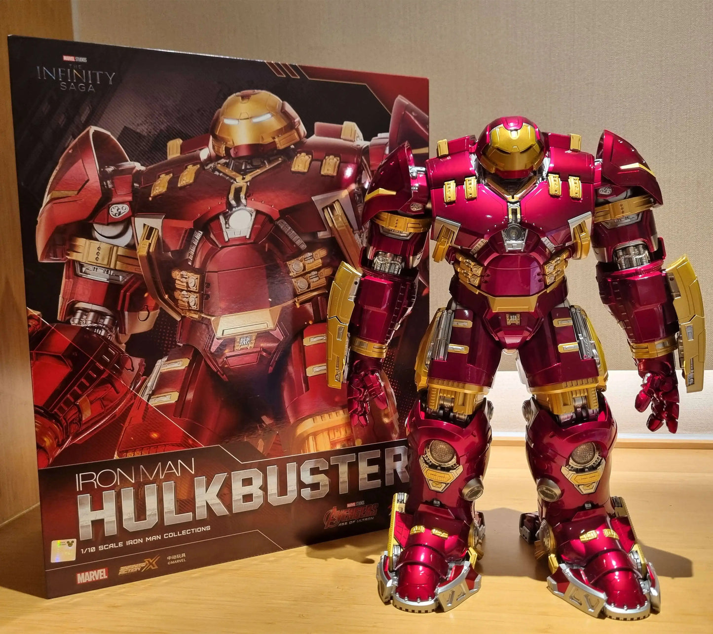 Figurine ZD Toys Iron Man MK44 Hulkbuster - LED 36cm