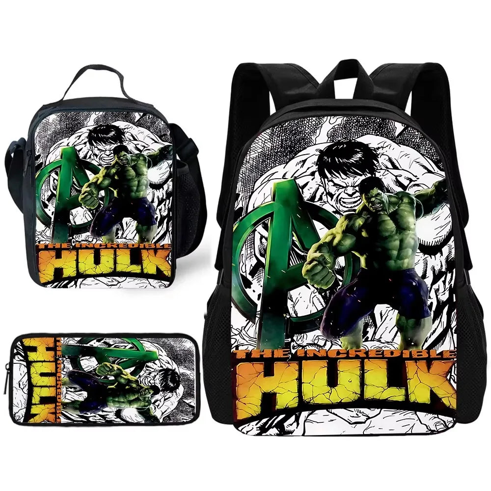 Ensemble Sac a Dos Hulk - The Incredible Hulk Logo Avengers Vert