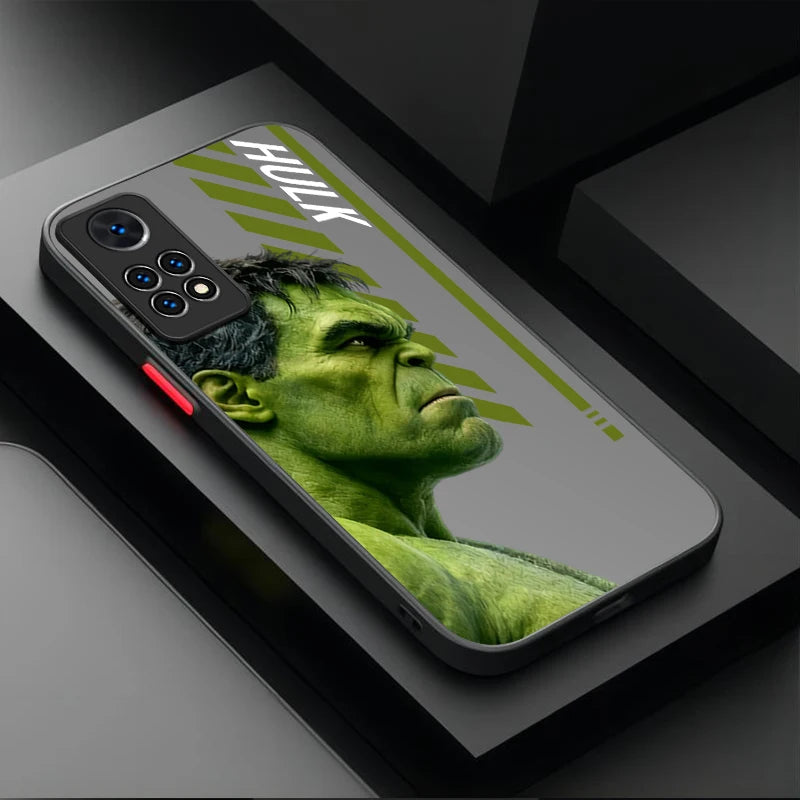 Coque Xiaomi Avengers Hulk - Profil Texte Gris