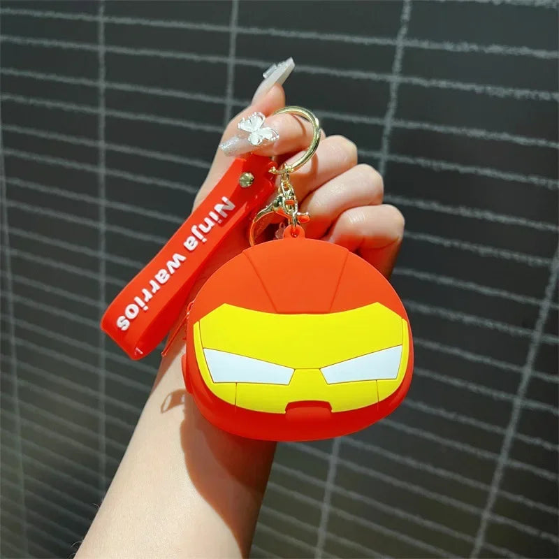 Porte-Monnaie Silicone Avengers Iron Man - Masque Rouge Or