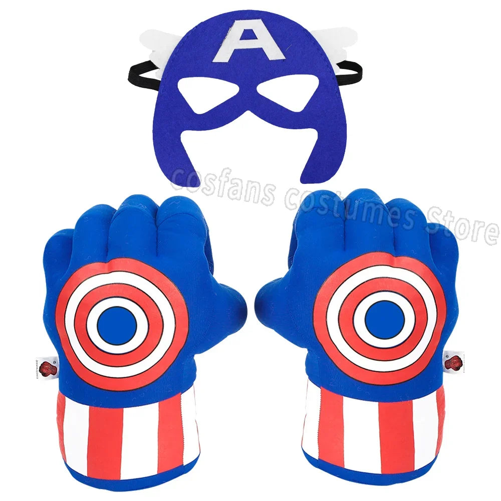 Gants Boxe Avengers Captain America - Masque et Gants Bleu