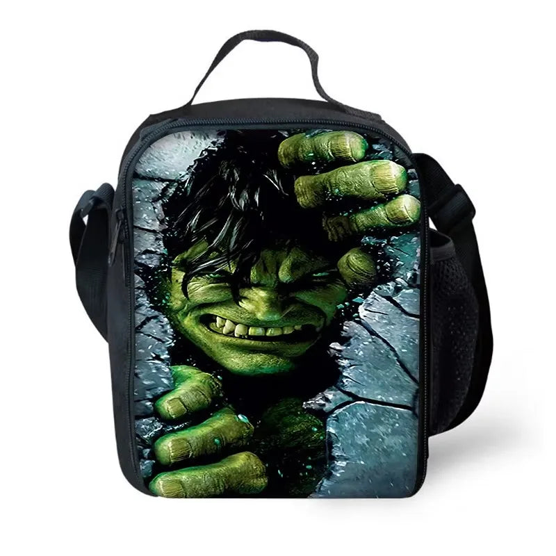 Sac Repas Enfant Hulk - Visage Emergeant Mur Pierre Fissure