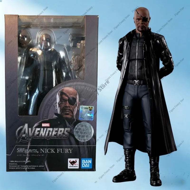 Figurine S.H.Figuarts Nick Fury - Bandai Manteau Long Directeur SHIELD