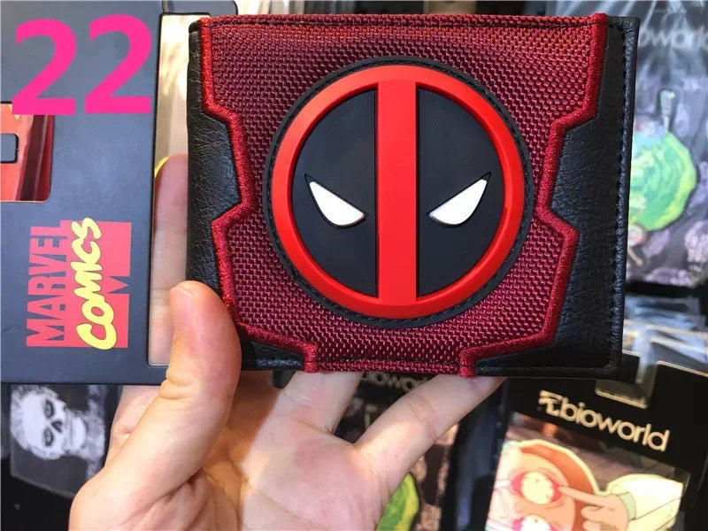 Porte-Monnaie Avengers Deadpool - Logo 3D Toile Rouge