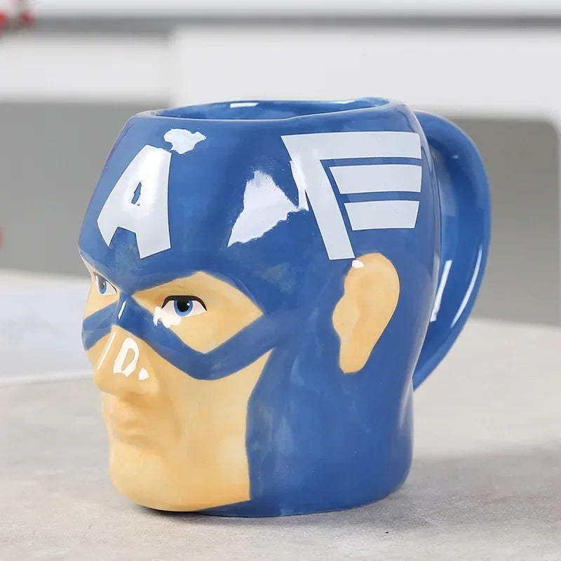 Mug Ceramique 3D Captain America - Tete Casque