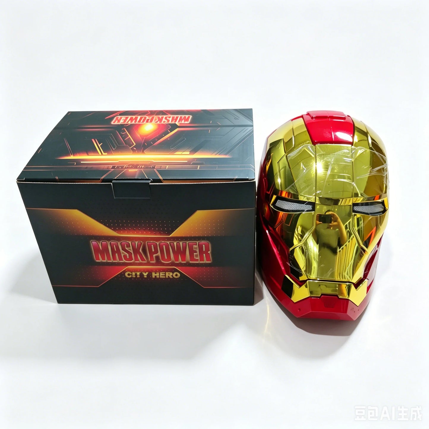 Masque Avengers Iron Man - Casque Électrique Contrôle Vocal Noir