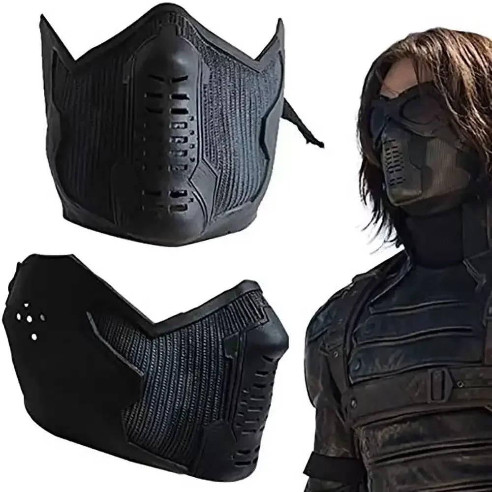 Masque Winter Soldier - Latex Noir Tactique