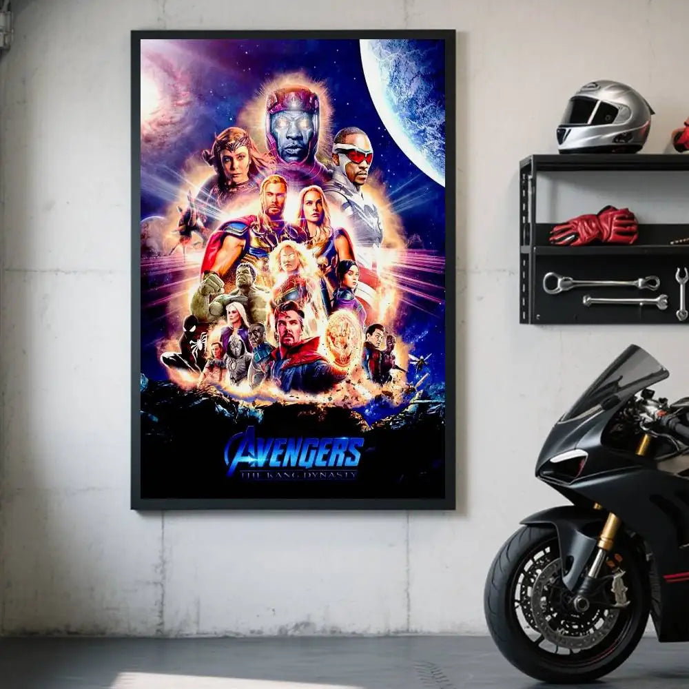 Affiche Avengers Doomsday - Design Cosmique Galaxie