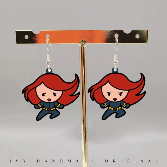 Boucles d'Oreilles Avengers Black Widow