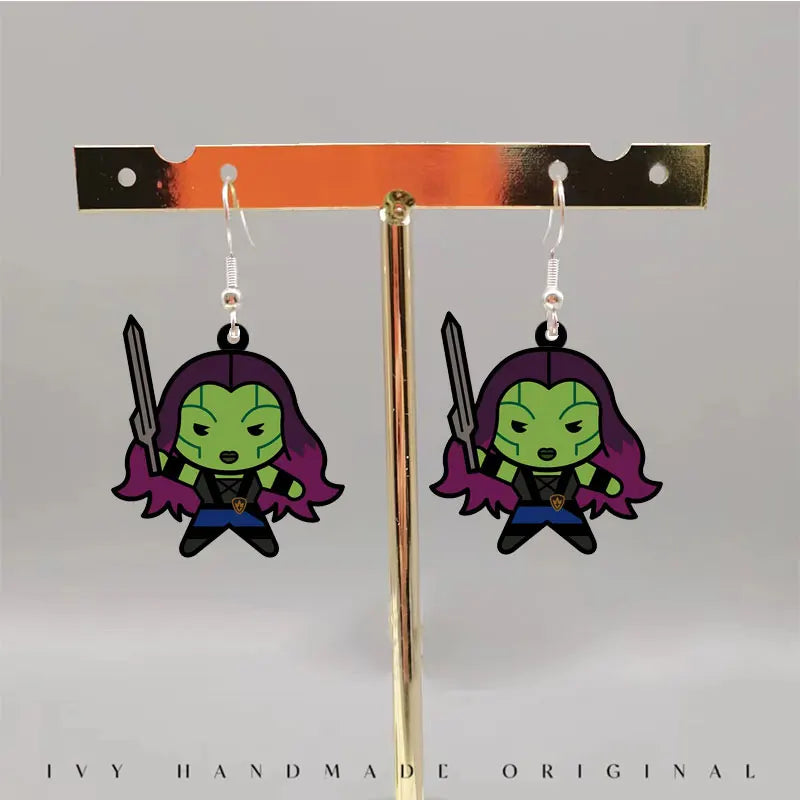 Boucles d'Oreilles Guardians of the Galaxy Gamora