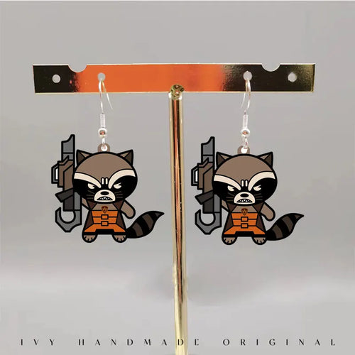 Boucles d'Oreilles Guardians of the Galaxy Rocket Raccoon