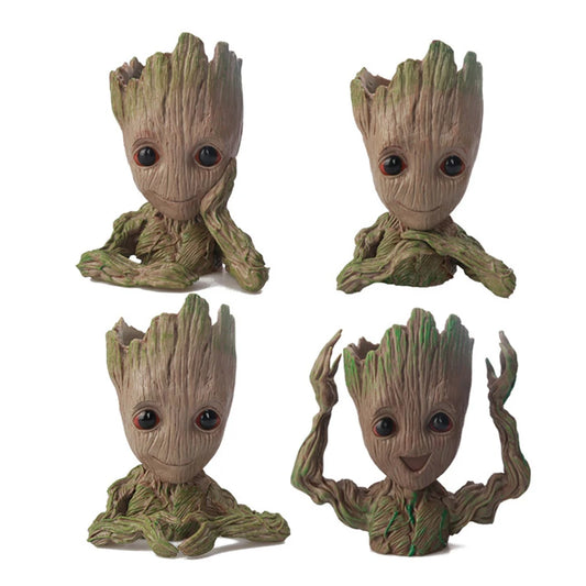Pot à Plantes Baby Groot - Porte-Crayons Multi-Poses Rangement