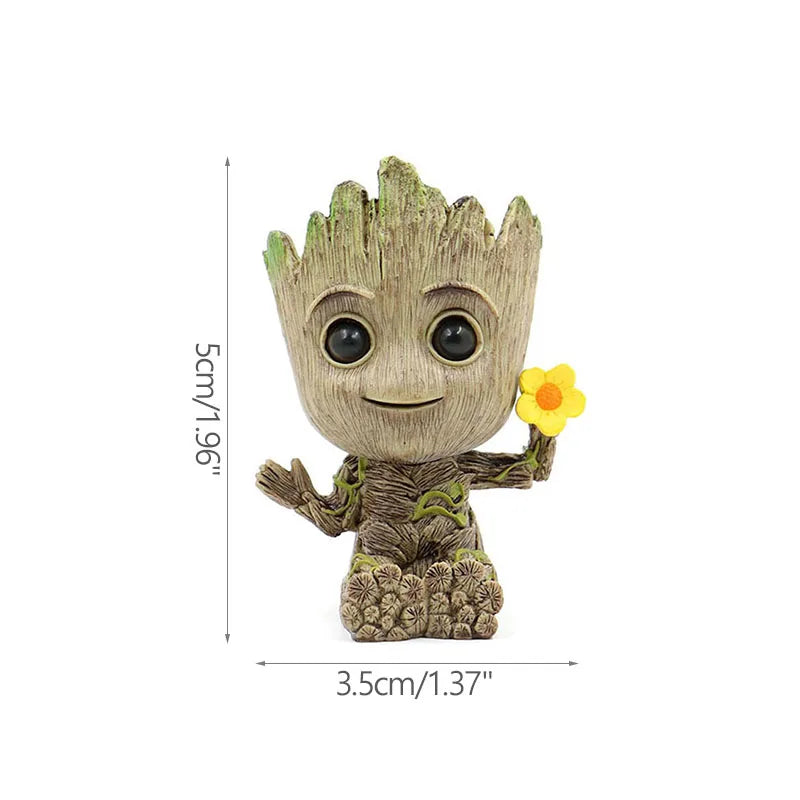 Pot à Plantes Baby Groot - Porte-Crayons Multi-Poses Rangement