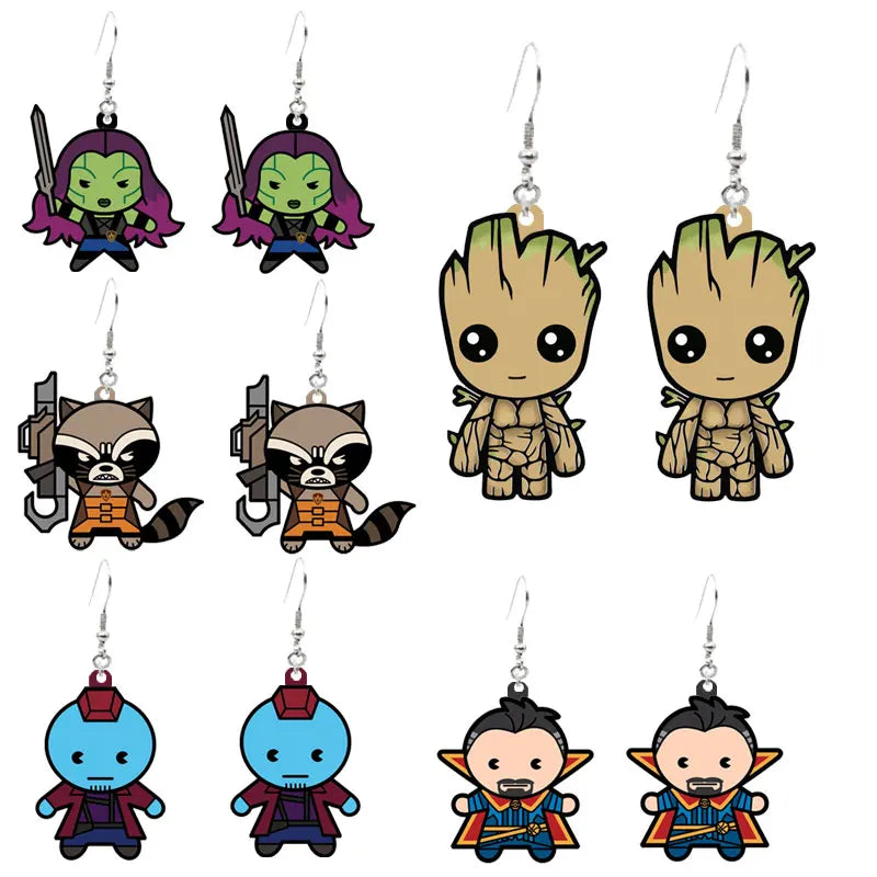 Boucles d'Oreilles Guardians of the Galaxy Baby Groot - Assis