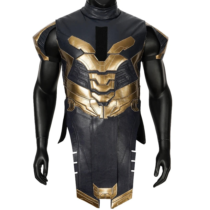 Déguisement Thanos - Armure Endgame Bleu Marine et Or Sans Bottes