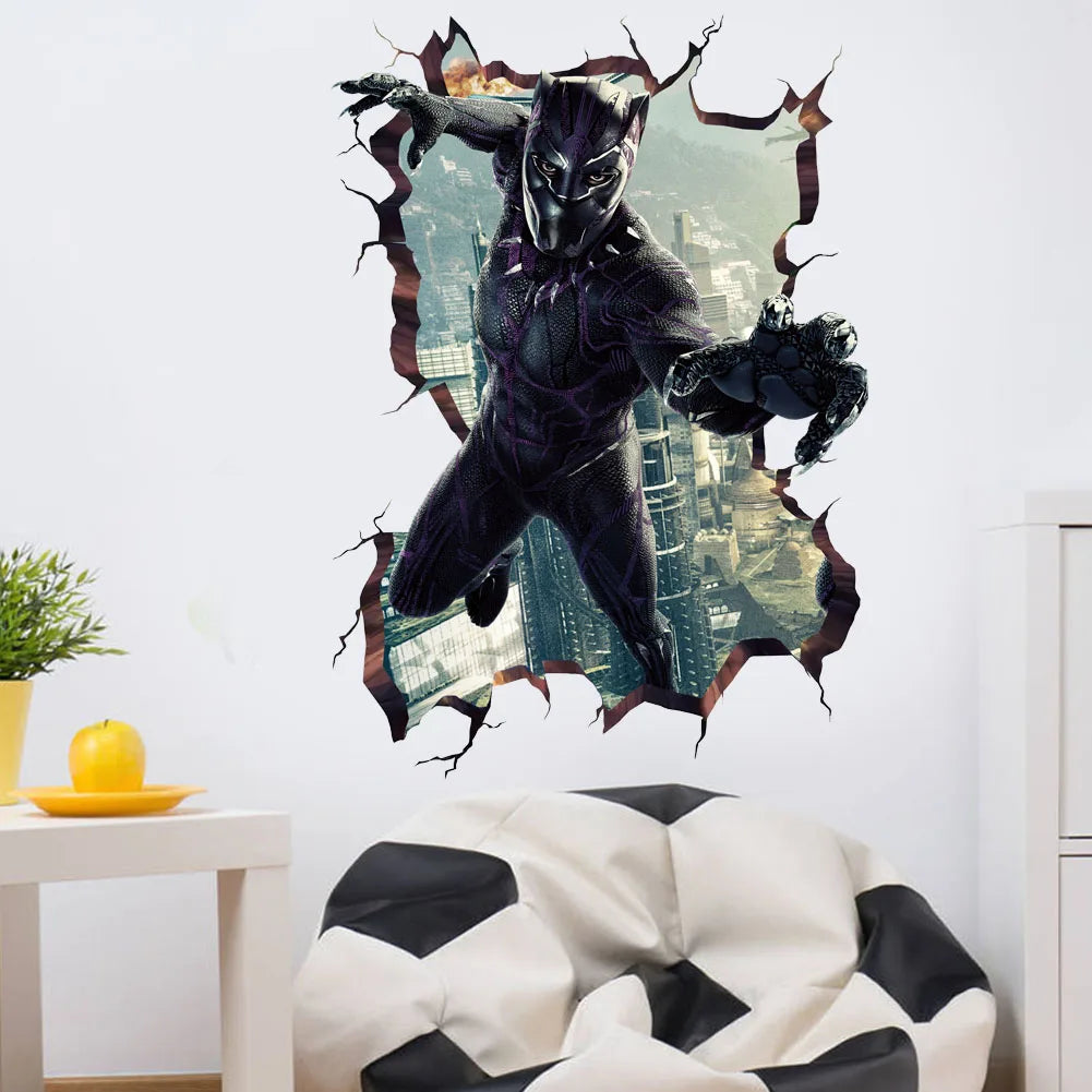 Sticker Mural Avengers Captain America - Décoration 3D Chambre Enfant
