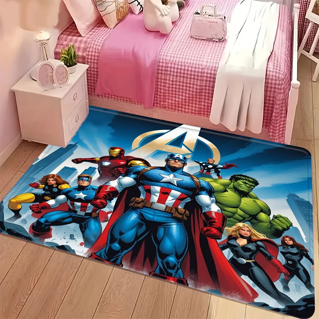 Tapis Avengers Groupe Héros - Logo A Doré Ville