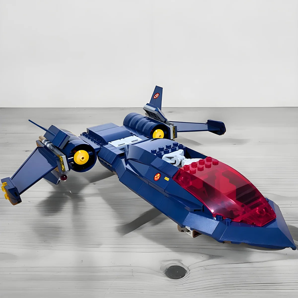 Jouet Blocs de Construction Avion X-Jet Blackbird - Modele Avengers X-Men