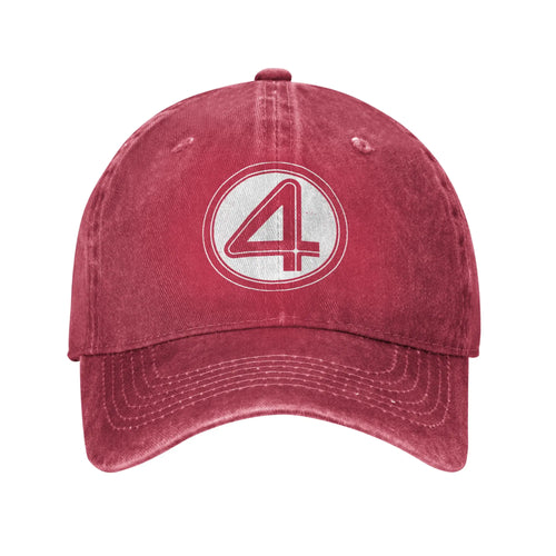 Casquette Fantastic Four - Denim Délavé Rouge