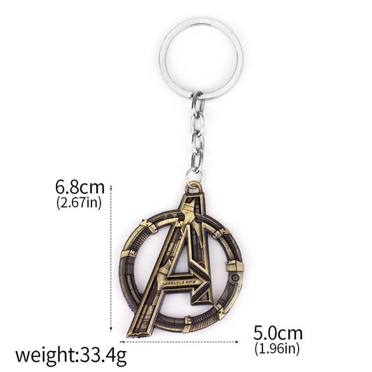 Porte-clés Avengers Logo A - Métal Doré