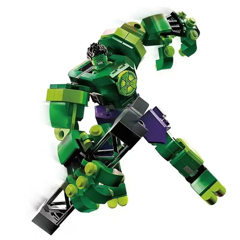 Set Building Blocks Mecha Avengers - Captain America Hulk Wolverine Thanos