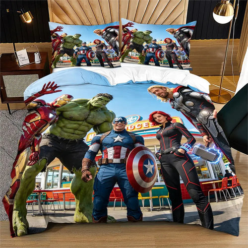 Housse de Couette Avengers - Groupe Photo Parc Attractions