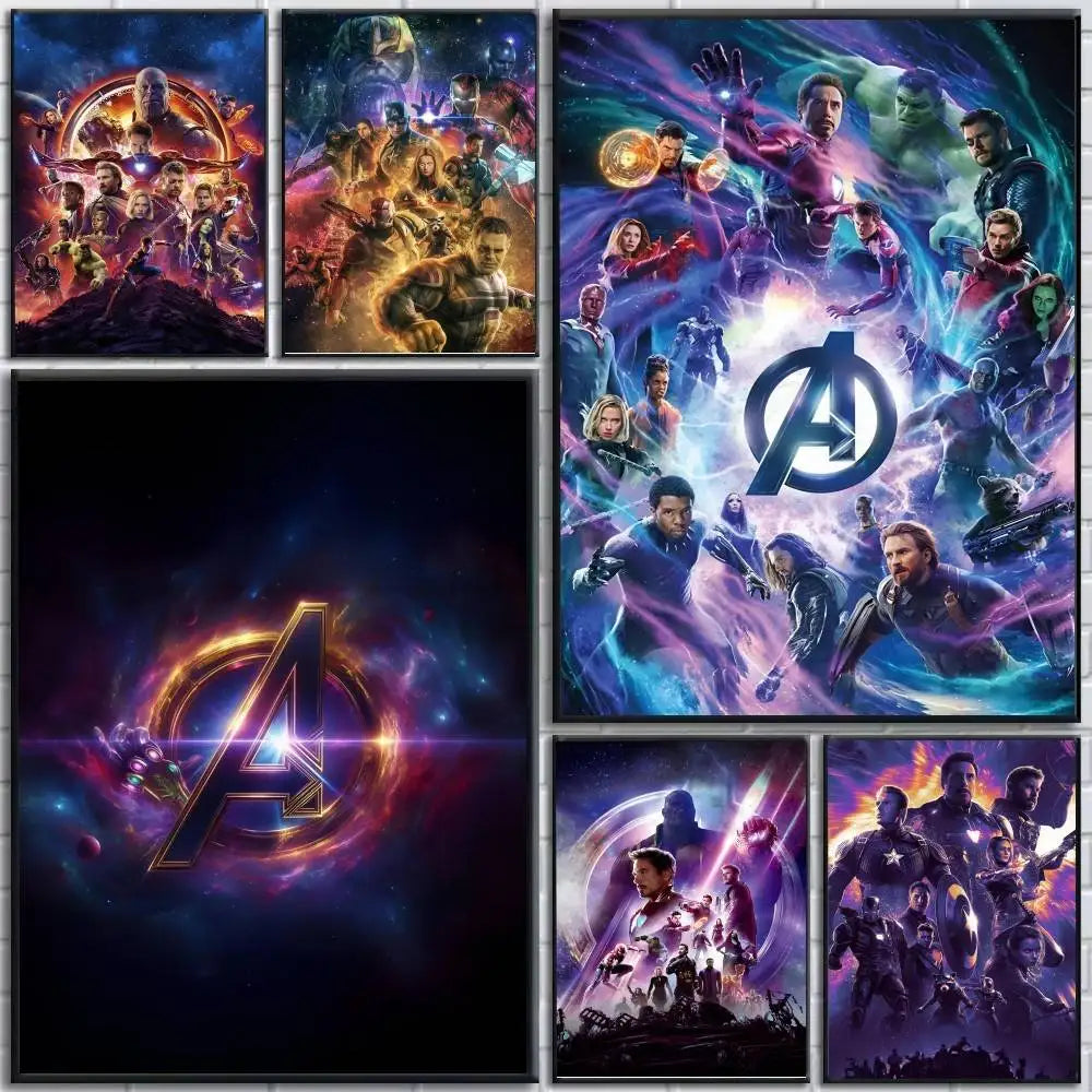 Affiche Avengers Infinity War - Design Portrait Multicolore