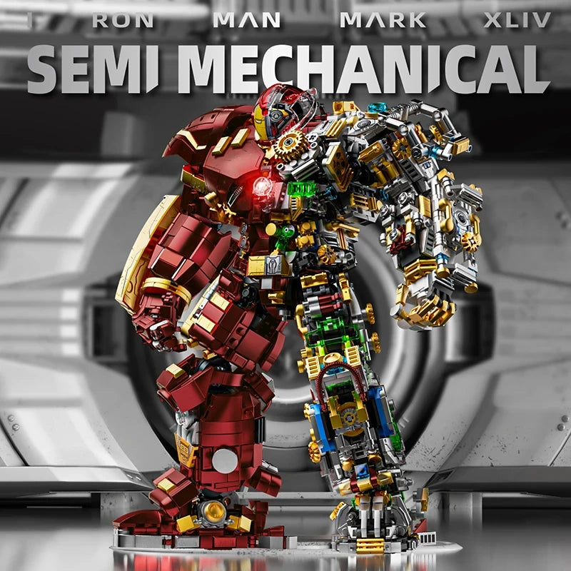 Set Building Blocks Iron Hero Mecha - Vue Dimensions 29cm